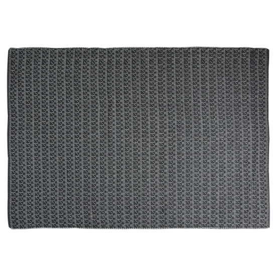 Connast Rectangular Fabric Rug In Charcoal_1