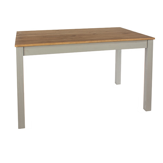 Consett Linea Large Dining Table With 2 Benches In Grey