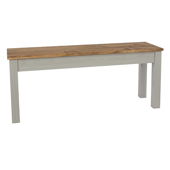 Consett Linea Large Dining Table With 2 Benches In Grey_4