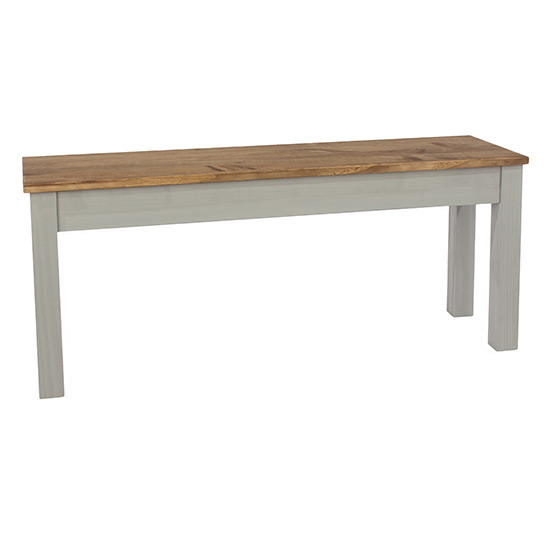 Consett Linea Large Dining Table With 4 Chairs And Bench In Grey