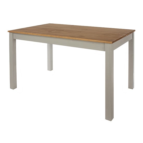 Consett Linea Large Rectangular Wooden Dining Table In Grey_3