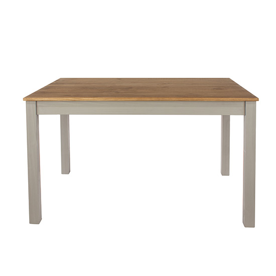 Consett Linea Small Rectangular Wooden Dining Table In Grey_2