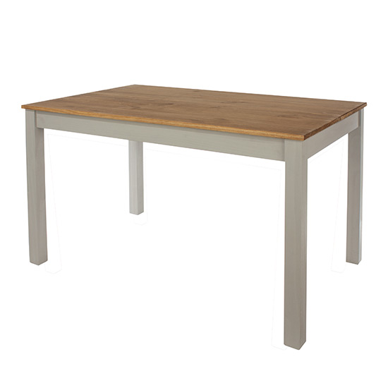 Consett Linea Small Rectangular Wooden Dining Table In Grey_3