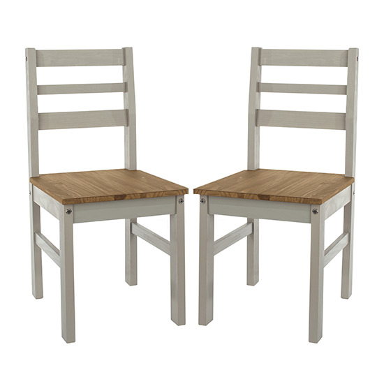 Consett Linea Grey Wooden Dining Chairs In Pair_1