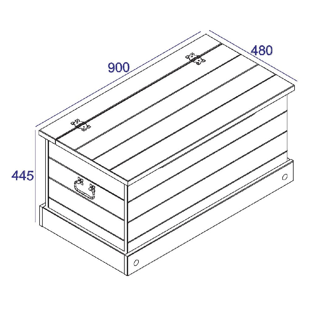 Consett Wooden Blanket Box In Oak