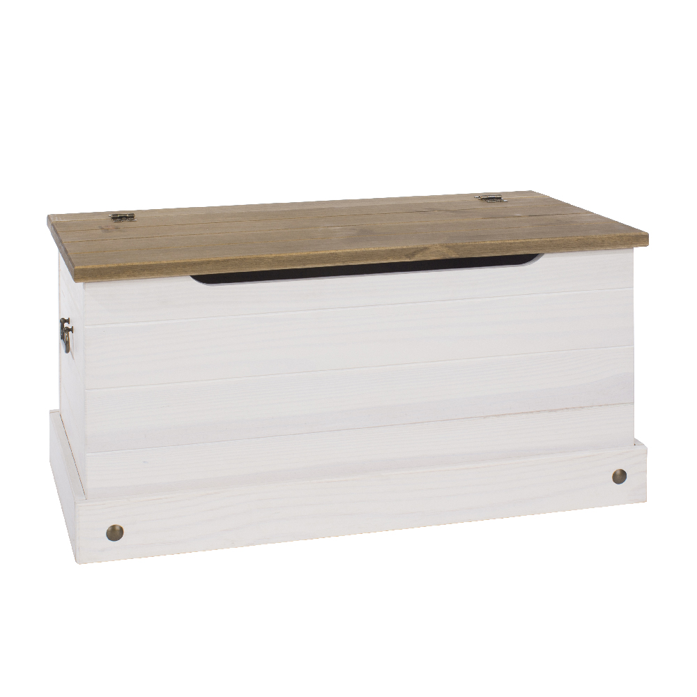 Consett Wooden Blanket In White And Oak