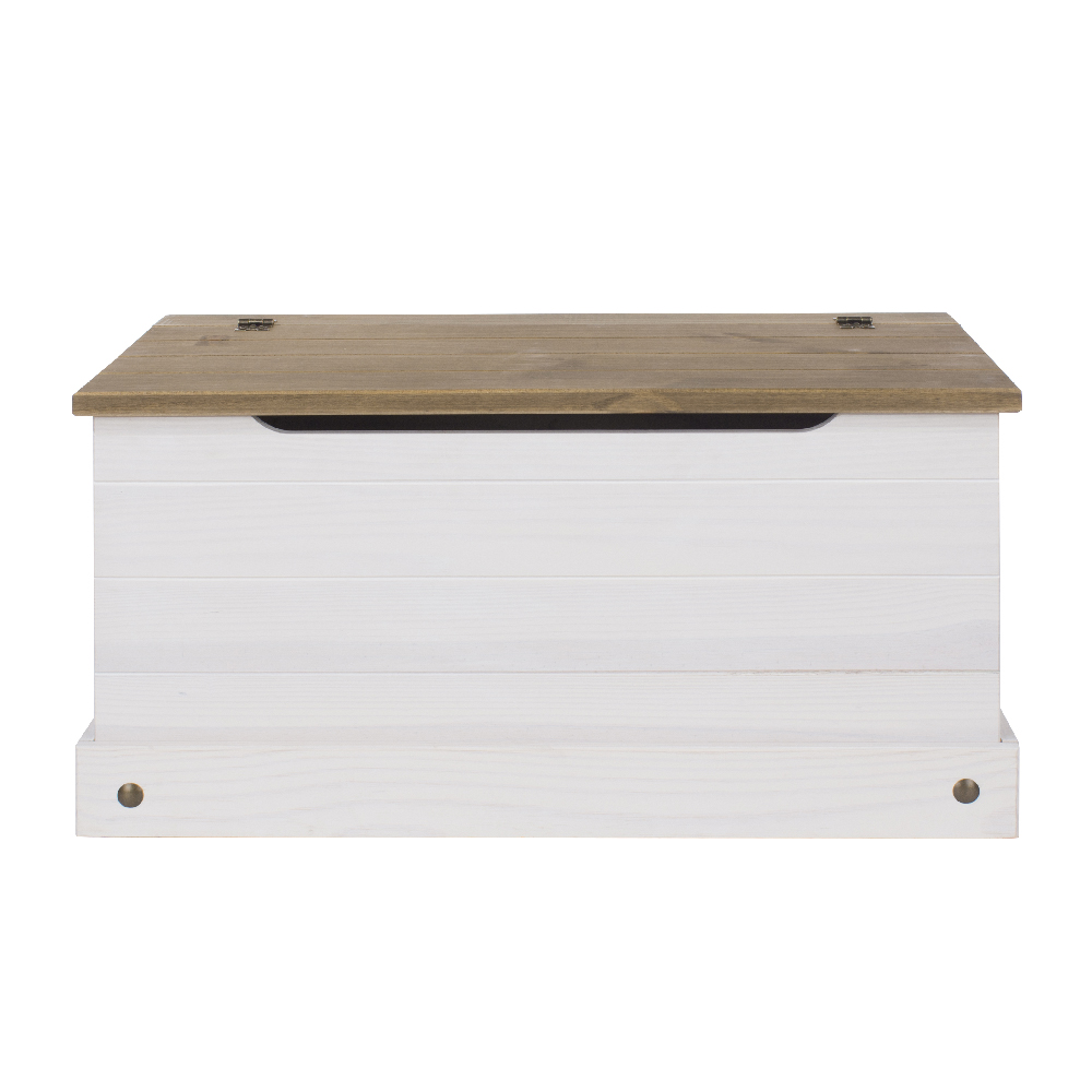 Consett Wooden Blanket In White And Oak