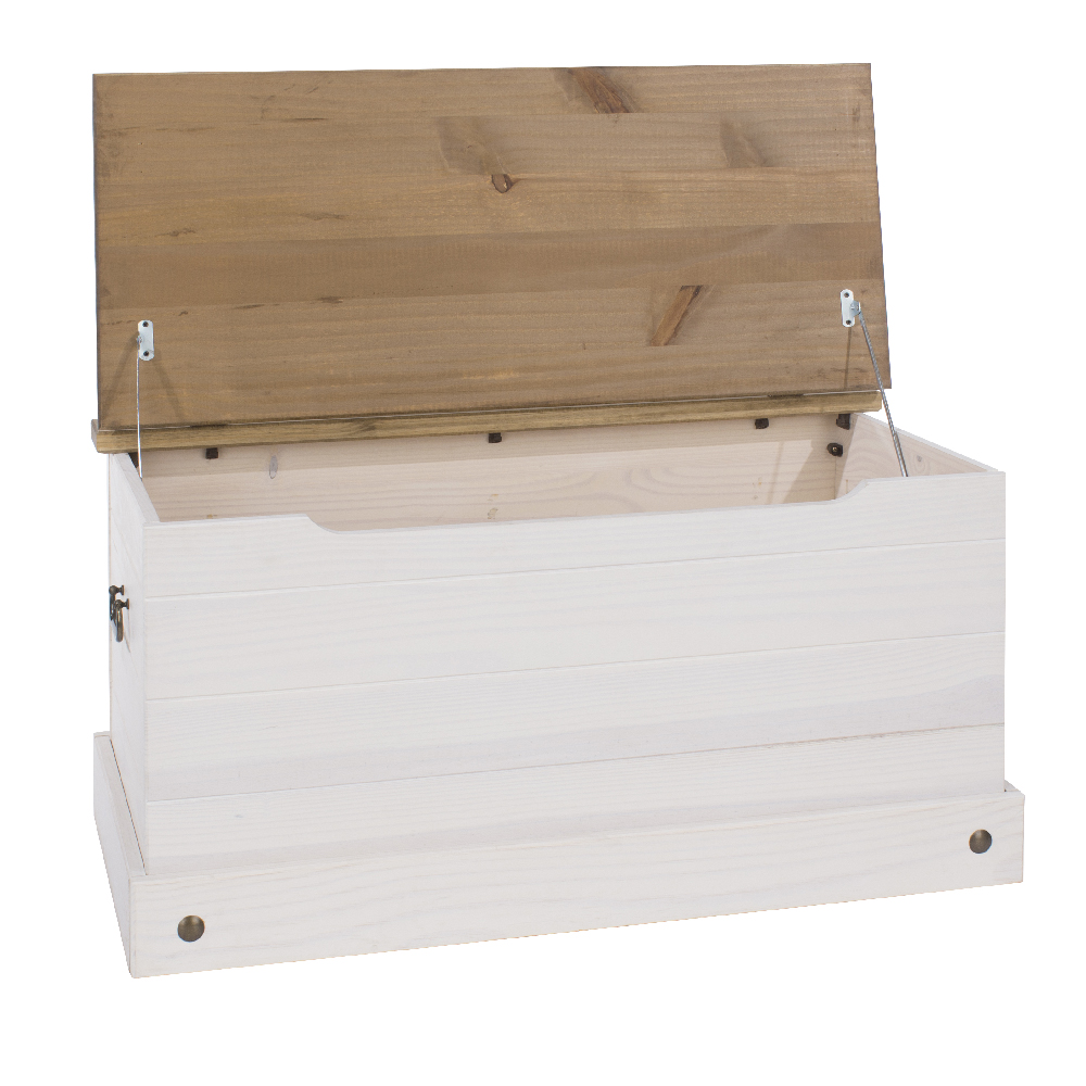 Consett Wooden Blanket In White And Oak