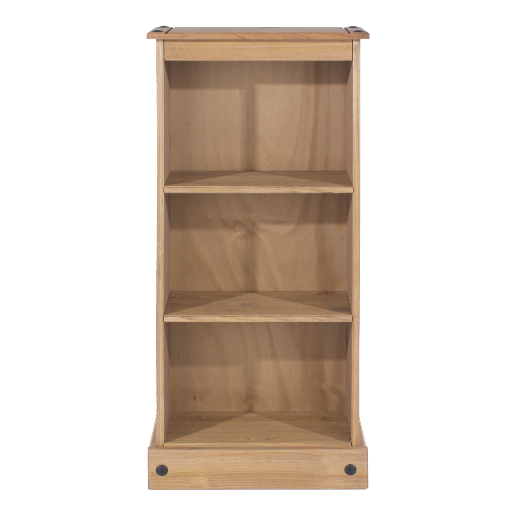 Consett Wooden Bookcase With 3 Shelves In Oak