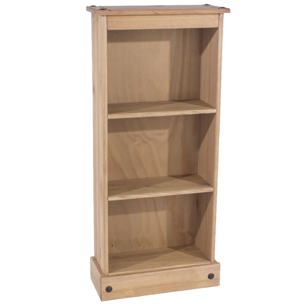 Read more about Consett wooden bookcase with 3 shelves in oak