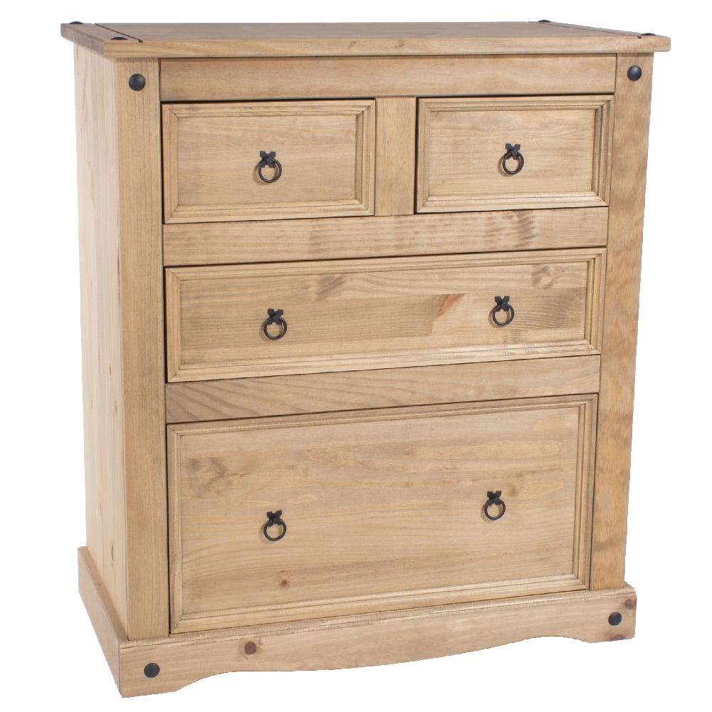Consett Wooden Chest Of 4 Drawers In Oak