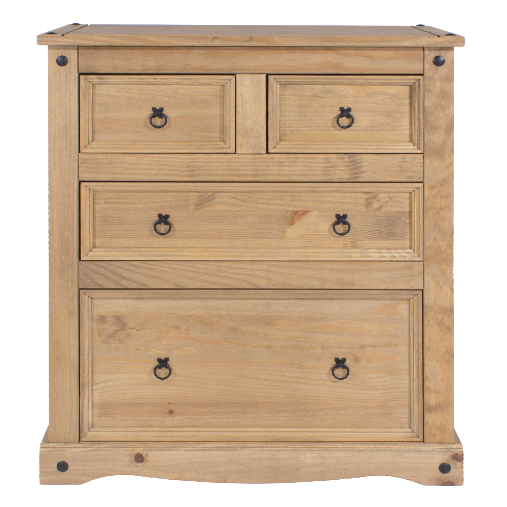 Consett Wooden Chest Of 4 Drawers In Oak