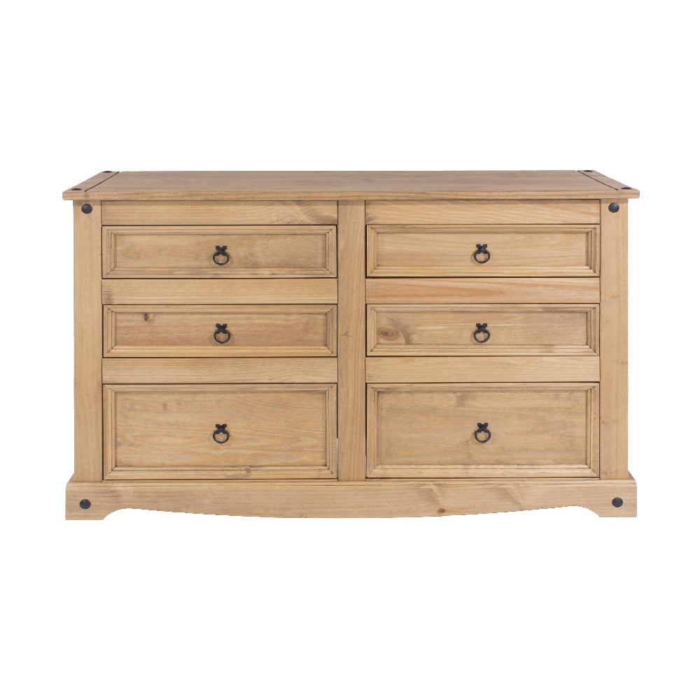 Consett Wooden Chest Of 6 Drawers In Oak