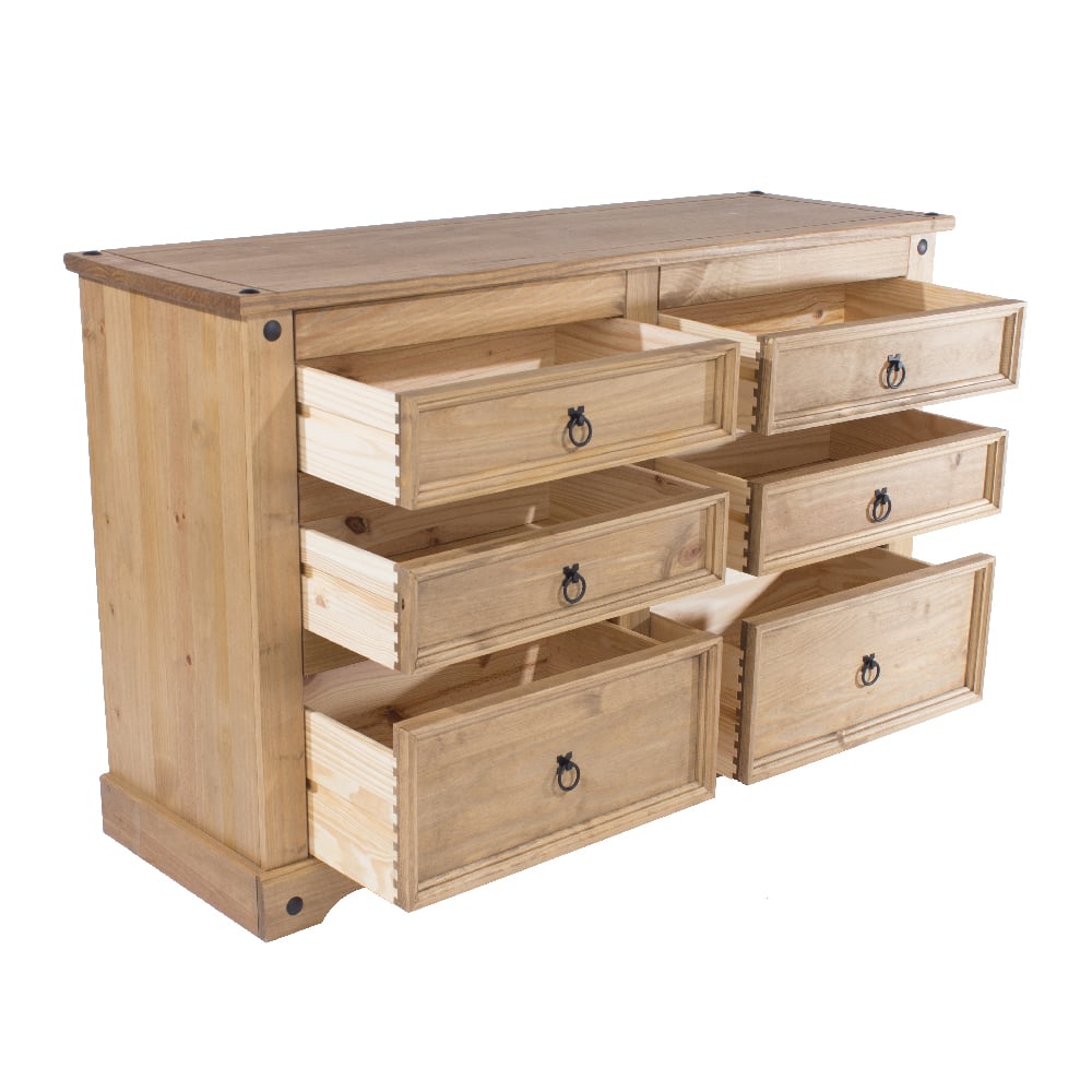Consett Wooden Chest Of 6 Drawers In Oak