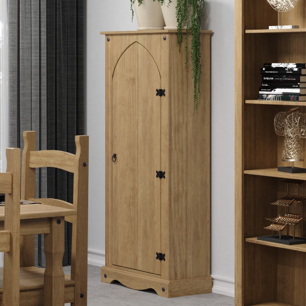 Read more about Consett wooden cupboard with 1 door in oak