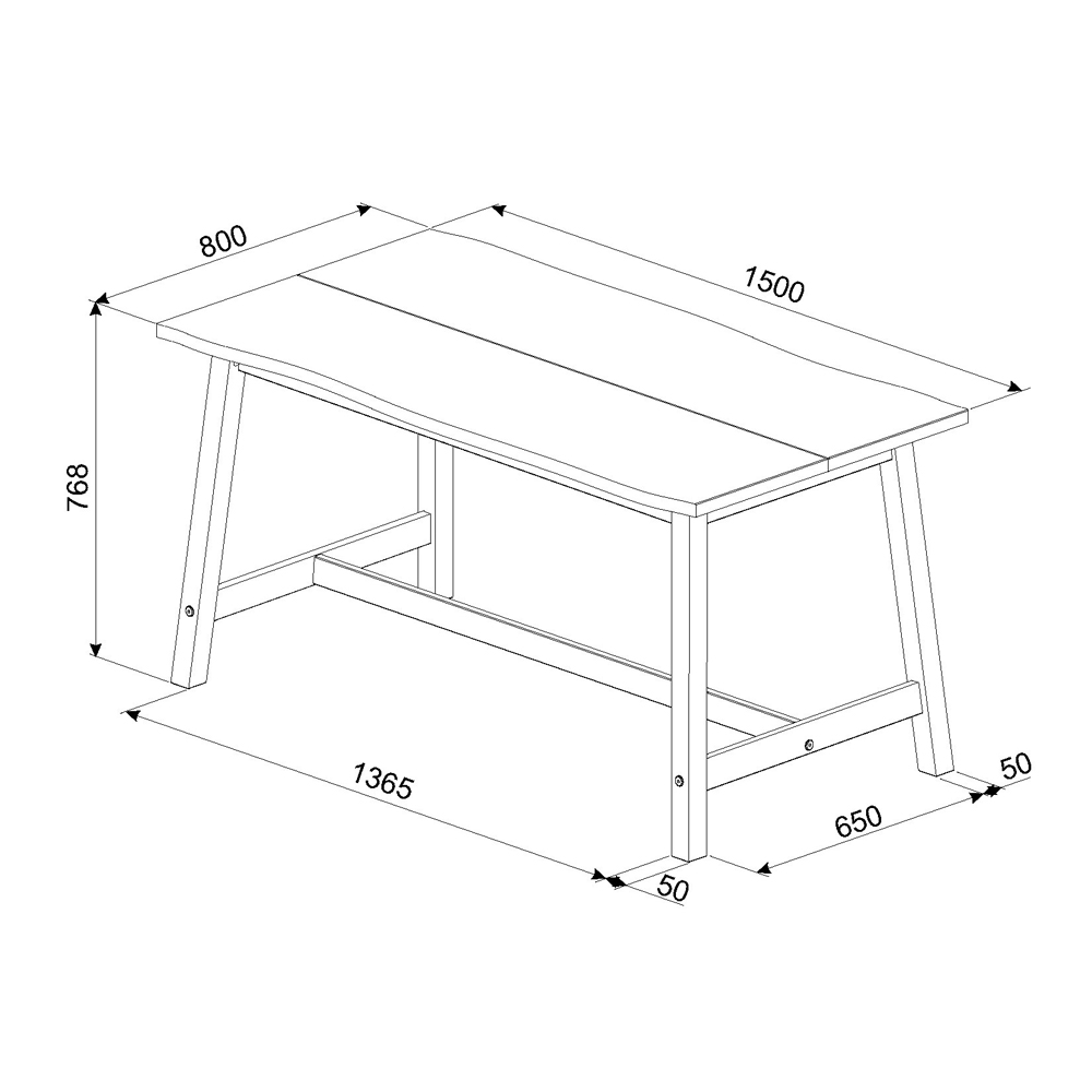 Consett Wooden Rectangular Dining Table In Grey Oak