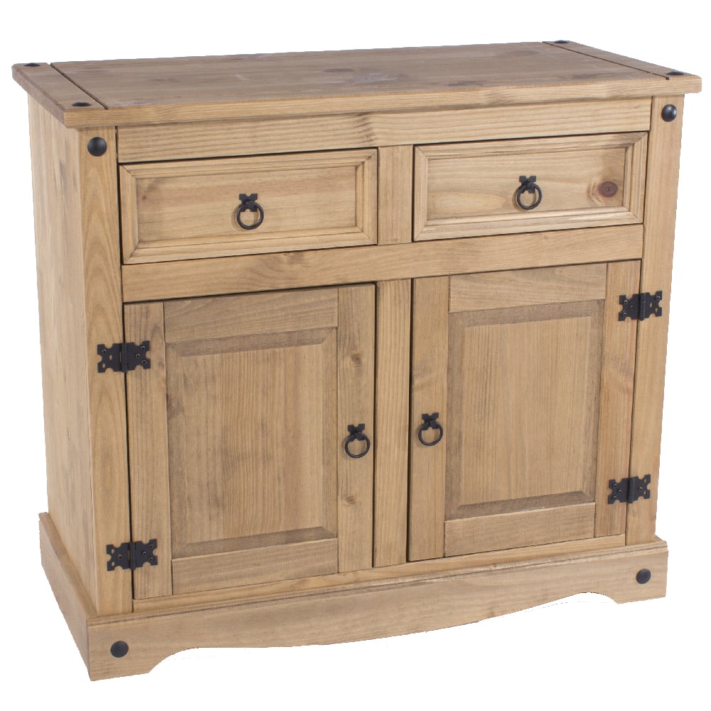 Read more about Consett wooden sideboard with 2 doors 2 drawers in oak