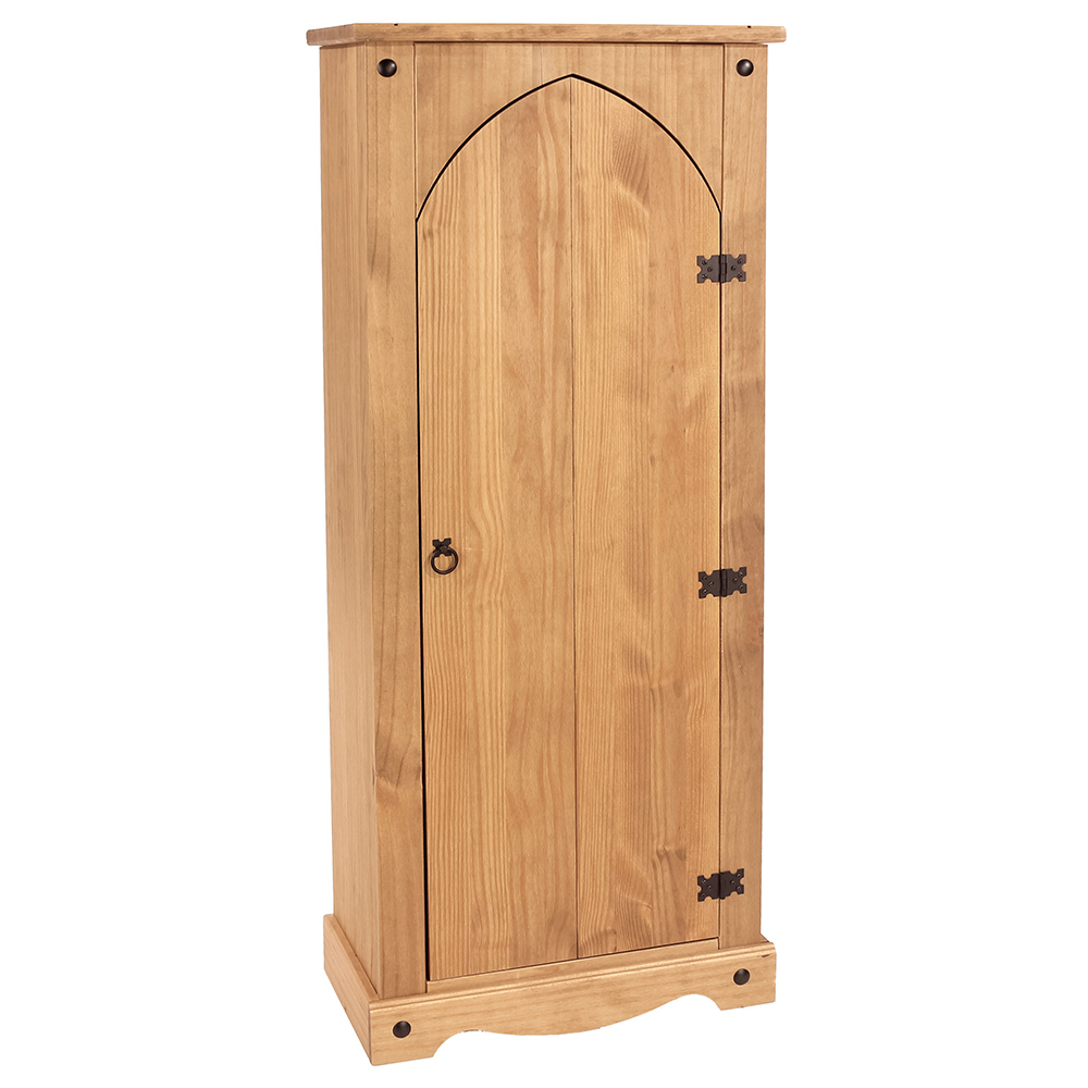 Consett Wooden Wardrobe With 1 Door In Oak