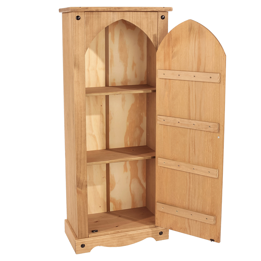 Consett Wooden Wardrobe With 1 Door In Oak