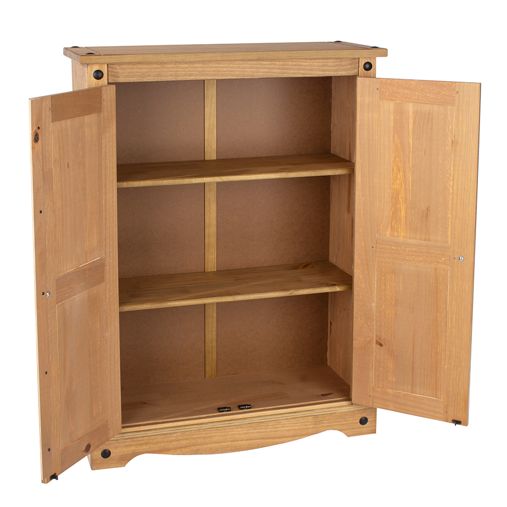Consett Narrow Wooden Wardrobe With 2 Doors In Oak