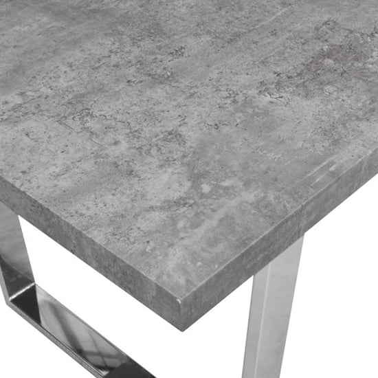 Constable Rectangular Wooden Dining Table In Concrete Effect_7