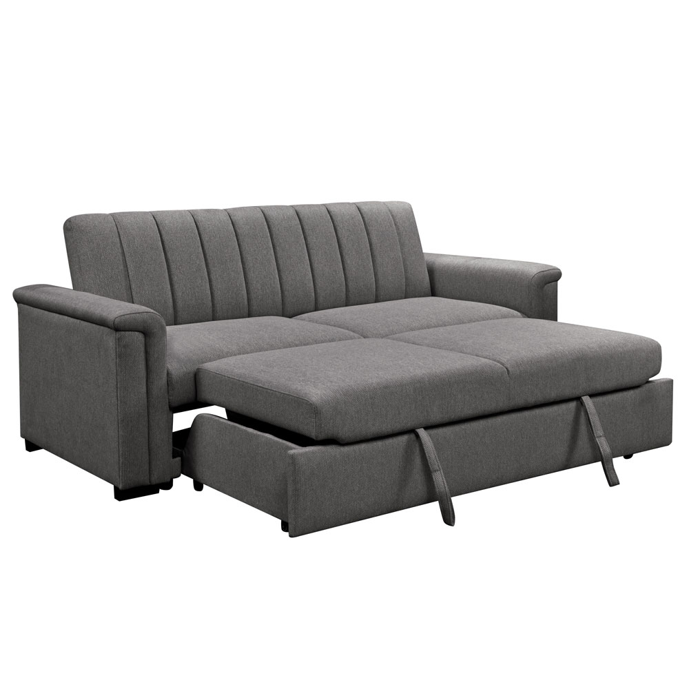 Conway Fabric 3 Seater Sofa Bed in Anthracite