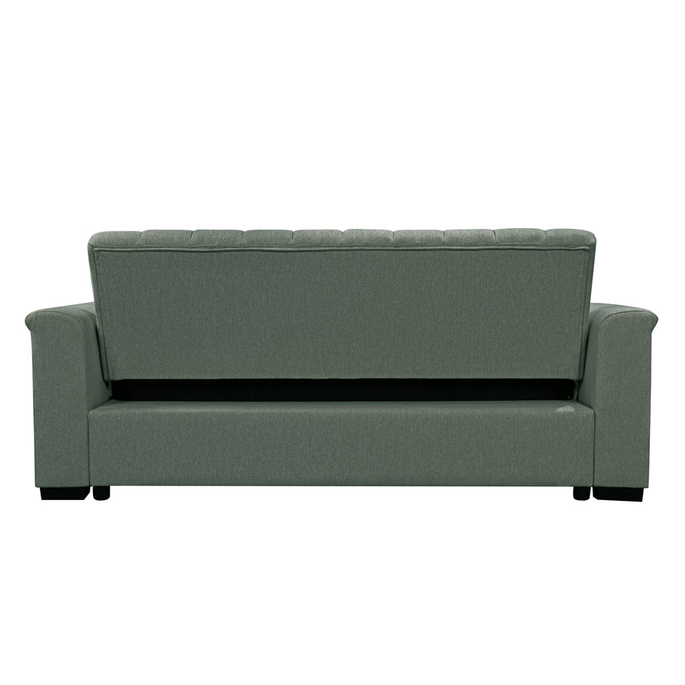 Conway Fabric 3 Seater Sofa Bed in Moss Green
