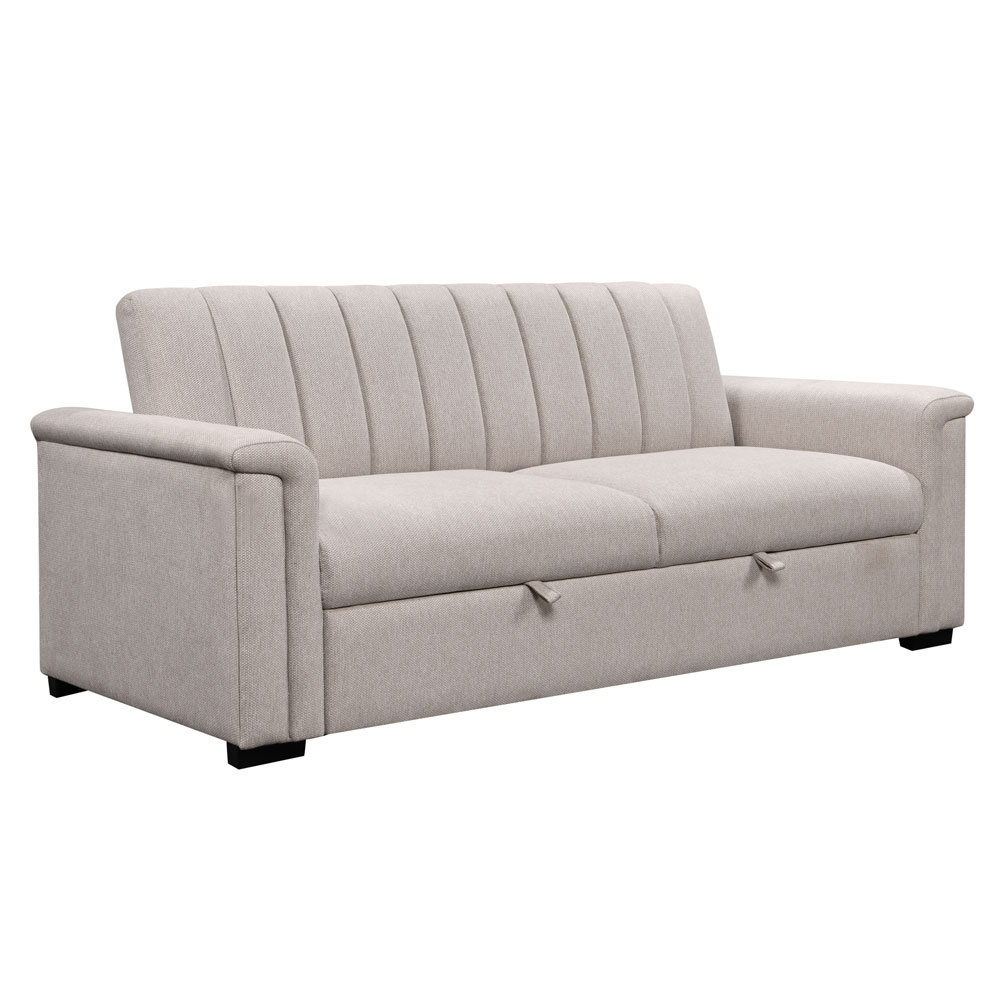 Conway Fabric 3 Seater Sofa Bed in Natural