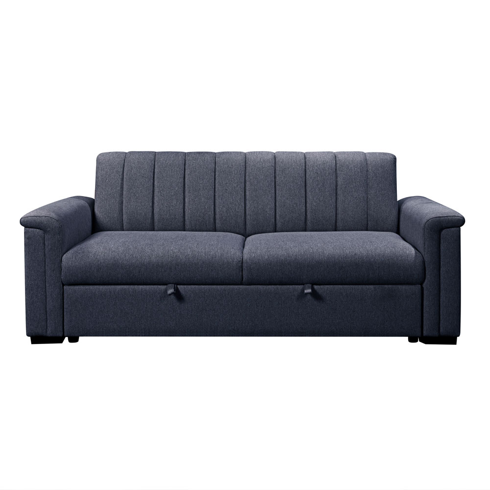 Conway Fabric 3 Seater Sofa Bed in Navy Blue