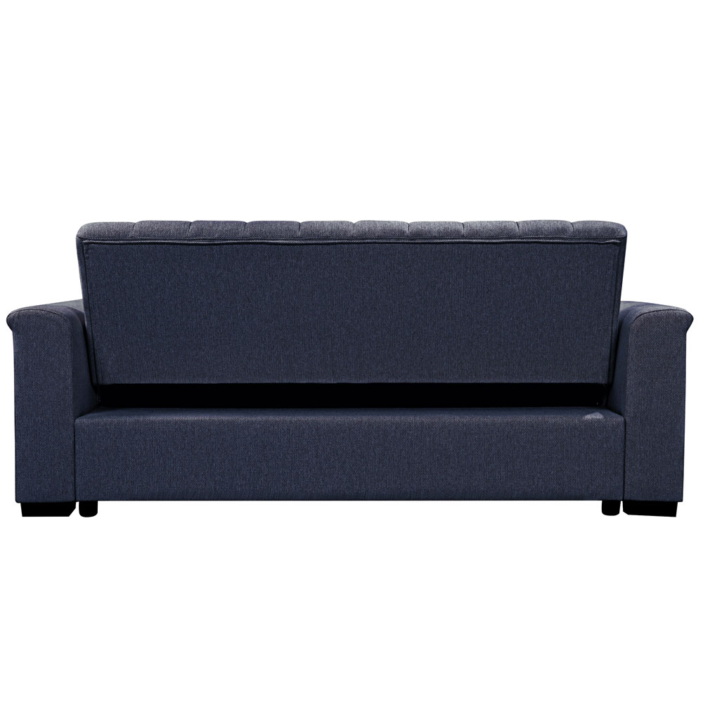 Conway Fabric 3 Seater Sofa Bed in Navy Blue