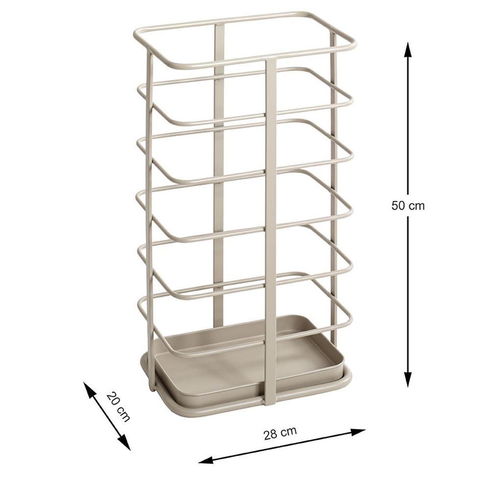 Conway Metal Umbrella Stand In Grey