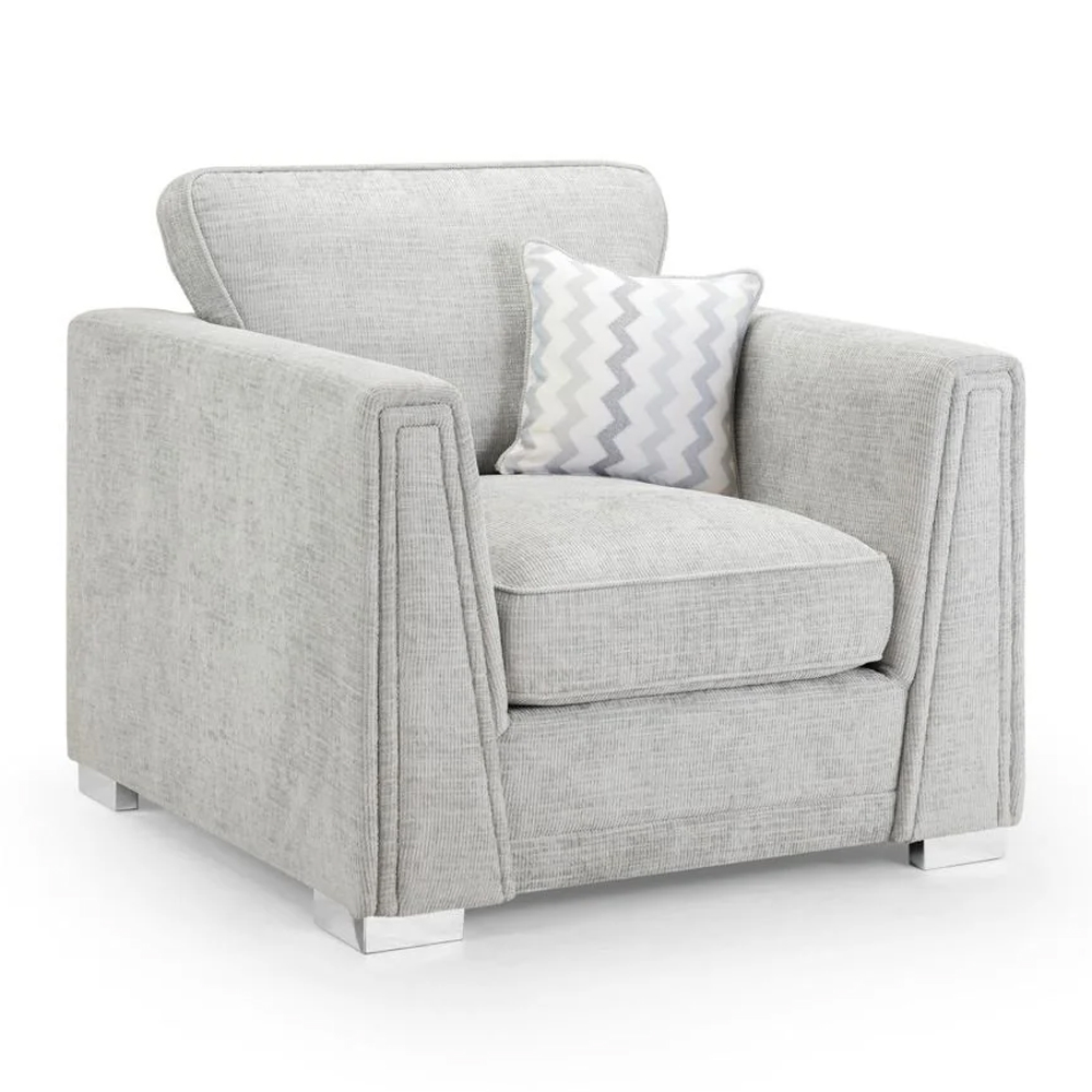 Read more about Conyers fabric 1 seater sofa in grey