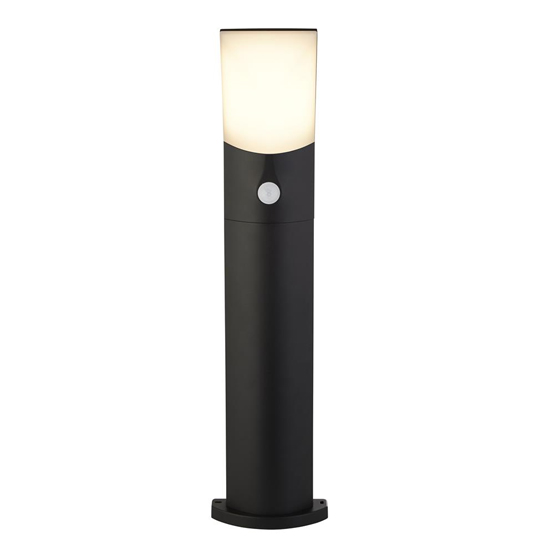 Product photograph of Copenhagen Outdoor Led Post With Pir In Silk Black from Furniture in Fashion