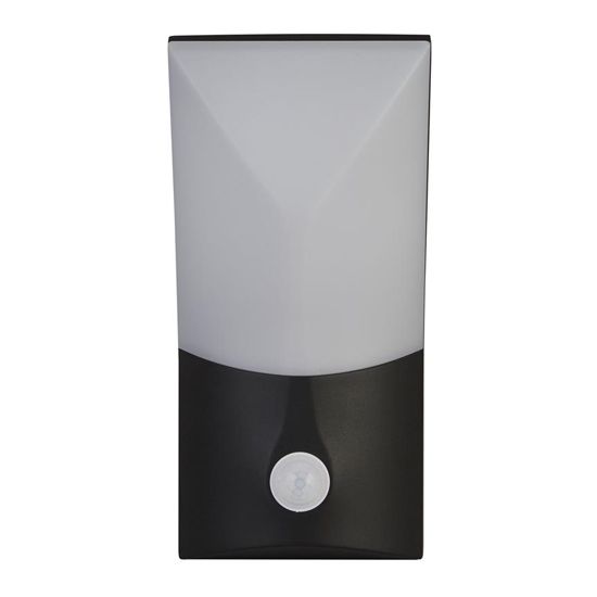 Copenhagen Outdoor LED Wall Light With PIR In Silk Black Furniture in