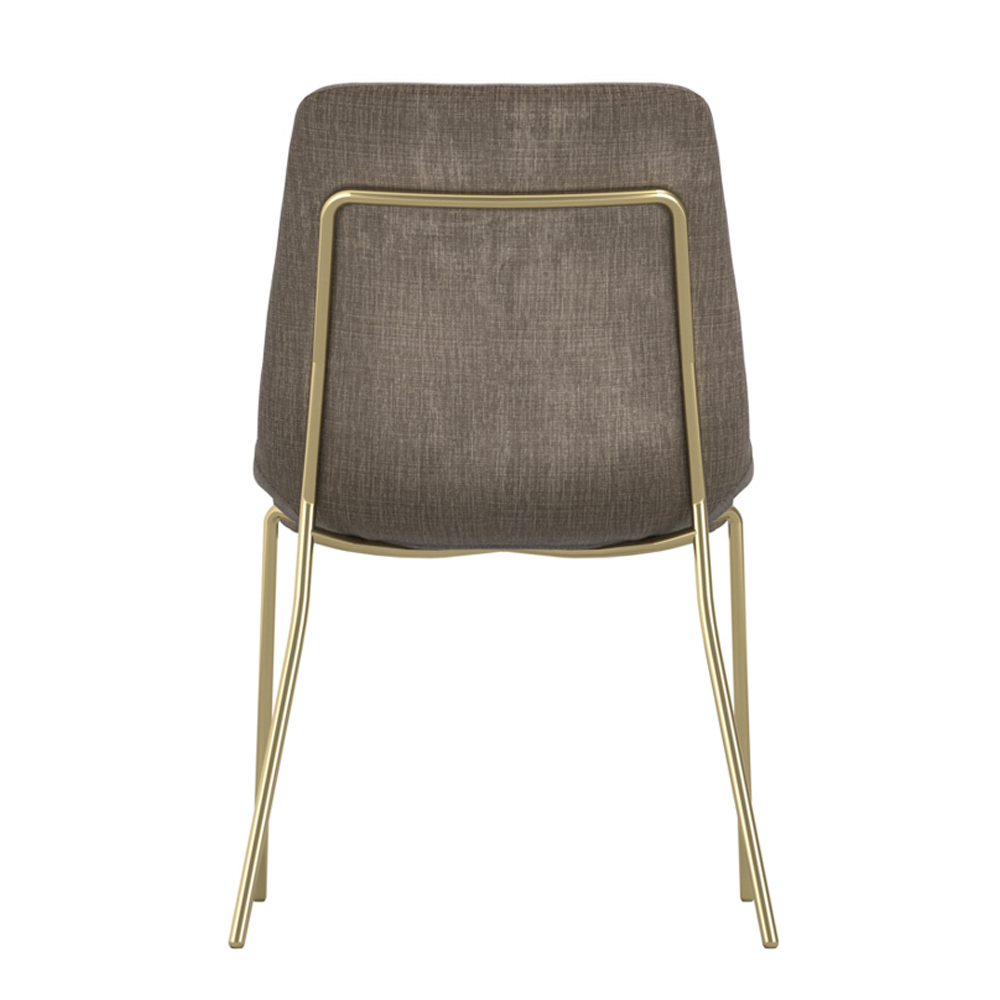 Coquitlam Taupe Velvet Dining Chairs - Pair