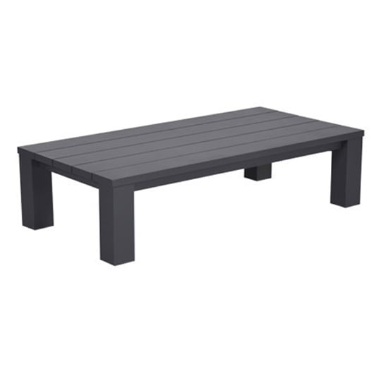 Product photograph of Cora Aluminium Outdoor Coffee Table In Charcoal from Furniture in Fashion