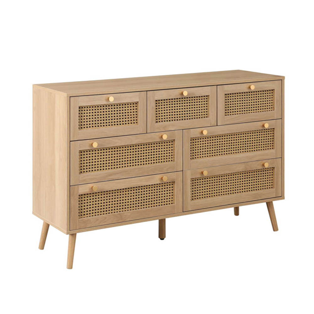 Coralie Wooden Chest Of 7 Drawers In Oak