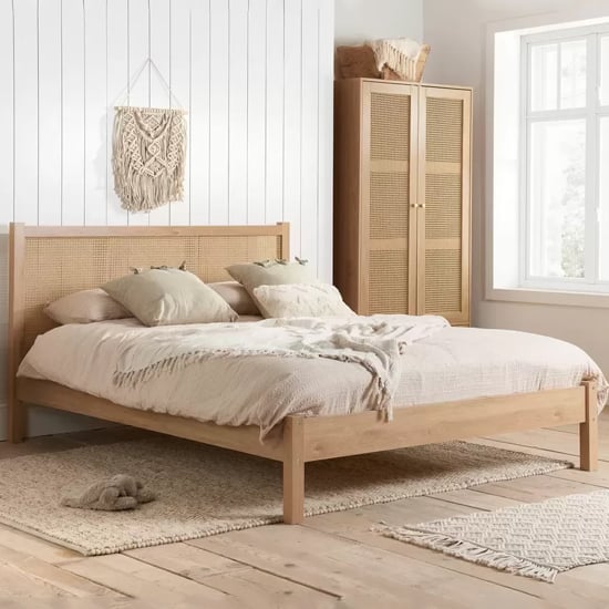 Read more about Coralie wooden king size bed in oak