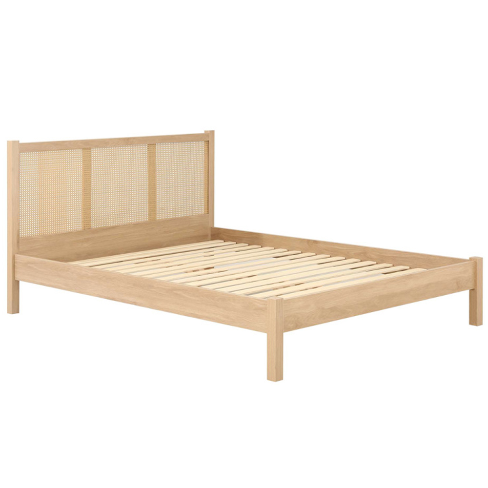 Coralie Wooden King Size Bed In Oak