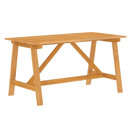 Corbin Medium Acacia Wood 5 Piece Garden Dining Set In Natural