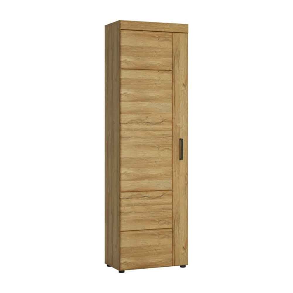 Corco Tall Wooden Left Handed Storage Cabinet in Grandson Oak