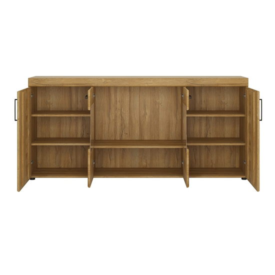 Corco Wooden Sideboard With 4 Doors In Grandson Oak
