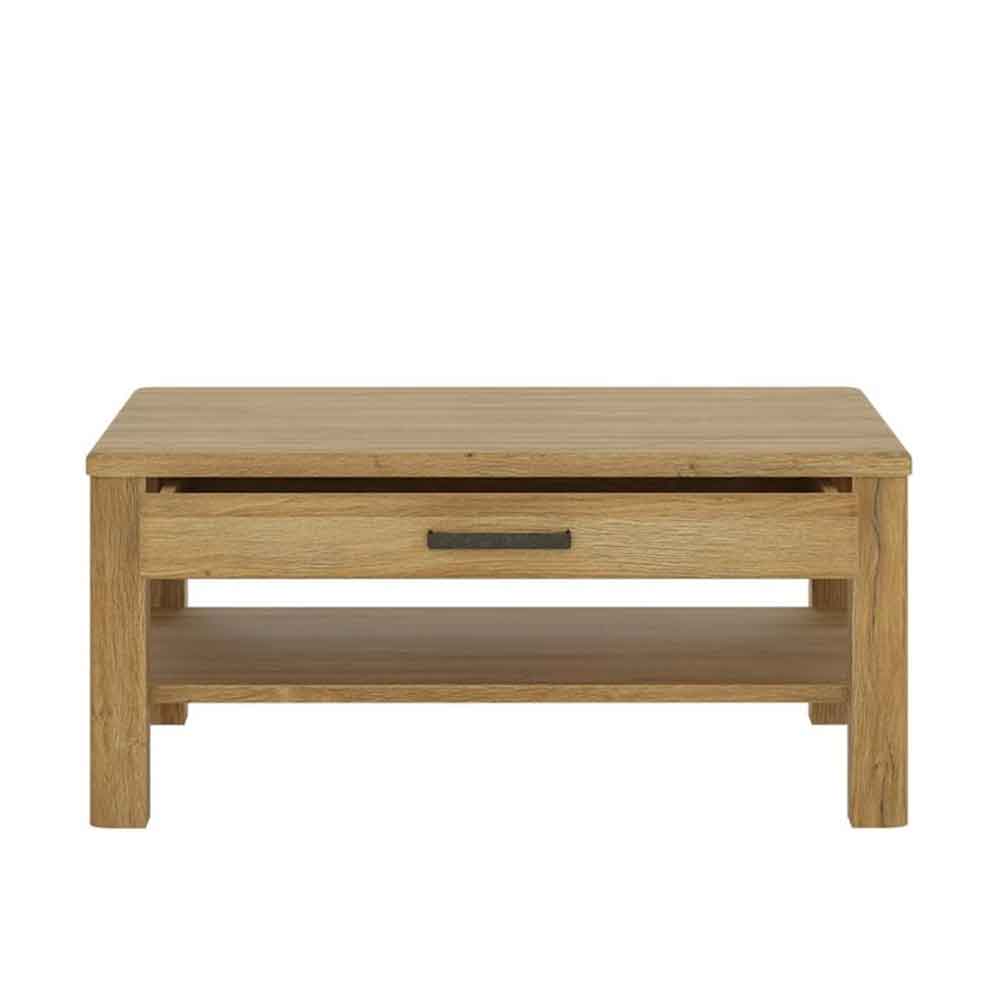 Corco Wooden Coffee Table with 1 Drawer in Grandson Oak