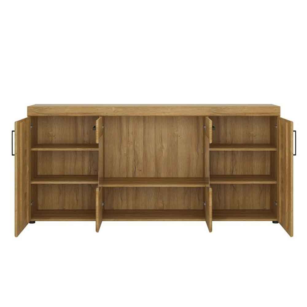 Corco Wooden Sideboard with 4 Doors in Grandson Oak