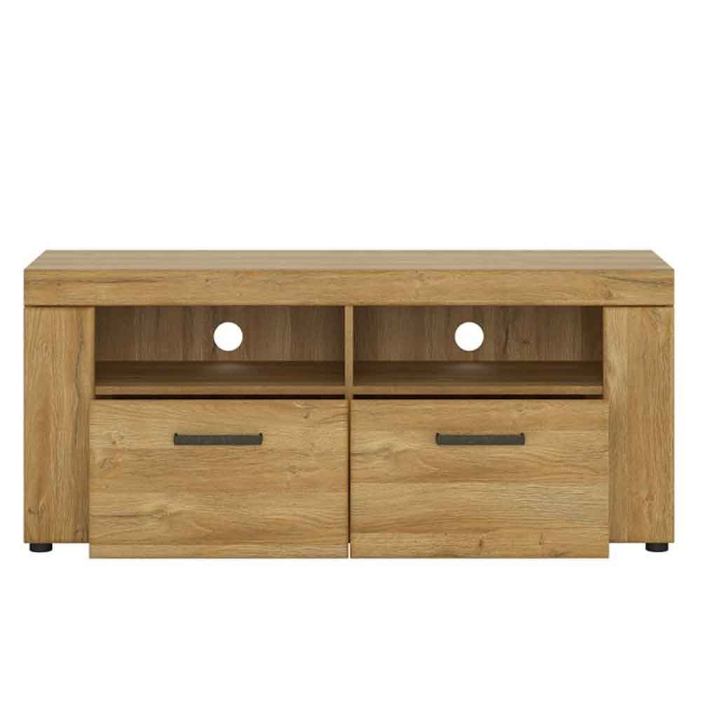 Corco Wooden TV Stand With 2 Drawers In Grandson Oak