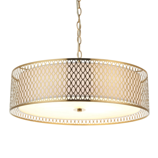 Caneadea Round Pendant Light In Gold
