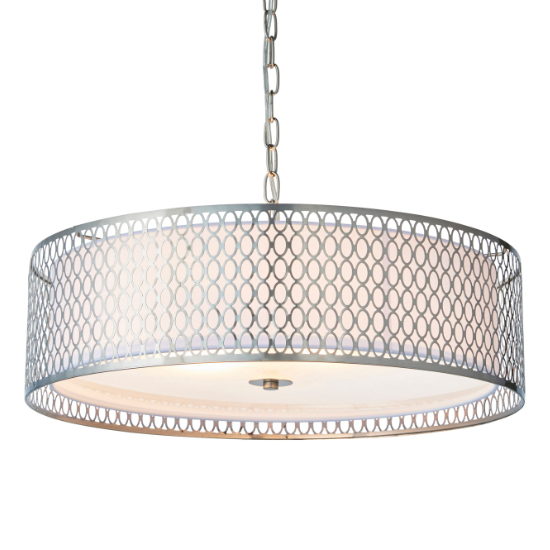 Caneadea Round Pendant Light In Satin Nickel
