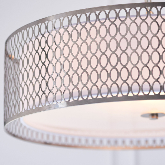 Caneadea Round Pendant Light In Satin Nickel