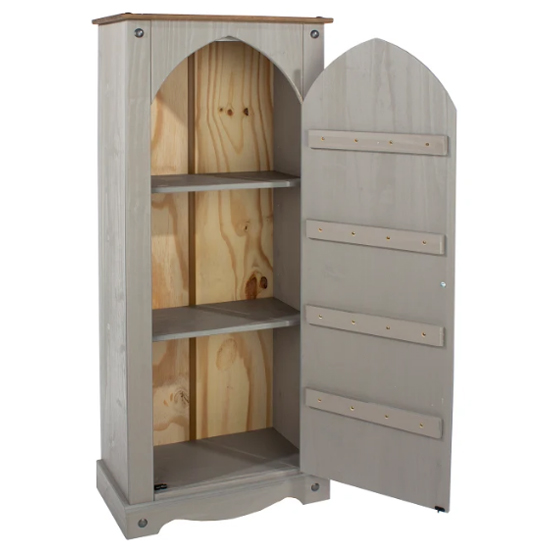 Consett Wooden Storage Cupboard In Grey Washed Wax_3