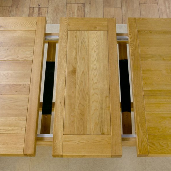 Corlitta 200cm Extending Wooden Dining Table In Oak_4